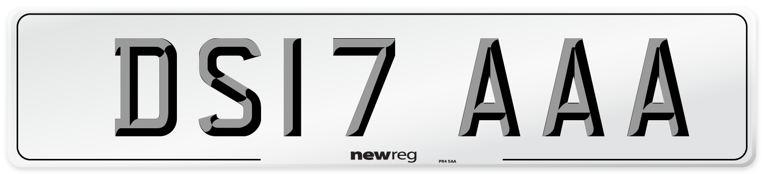 DS17 AAA Number Plate from New Reg